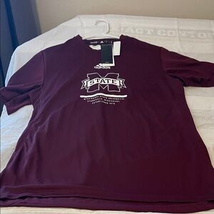 Adidas Burgundy Graphic Tee
